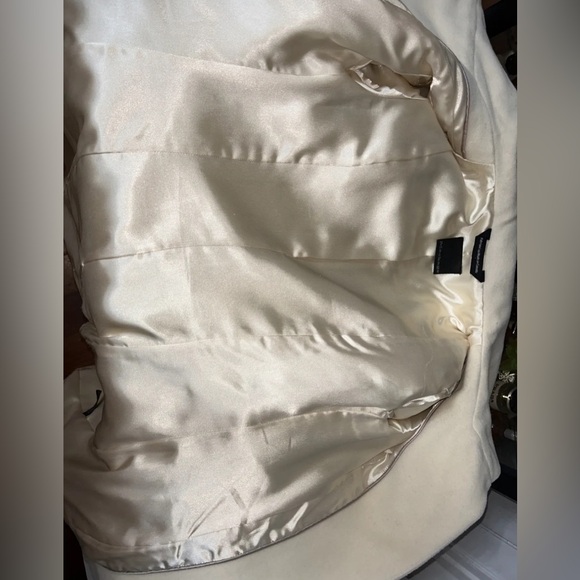 Mackage Nori Cream Wool Cashmere Long Coat with Leather Belt - Picture 7 of 16